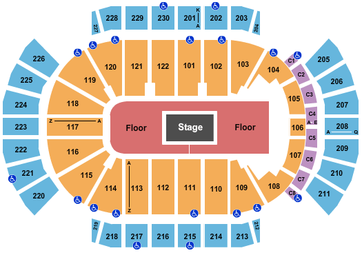 Desert Diamond Arena Billie Eilish Seating Chart
