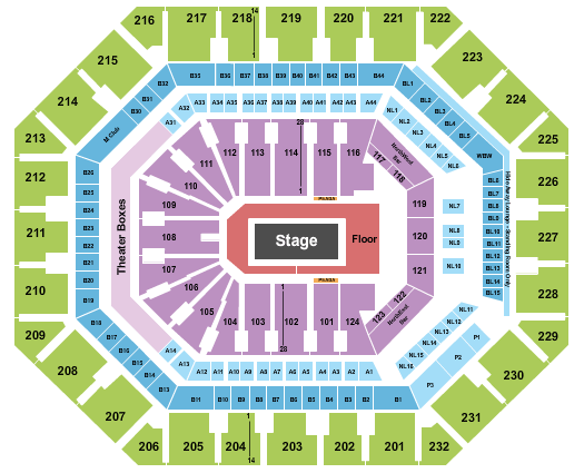 PHX Arena Billie Eilish Seating Chart